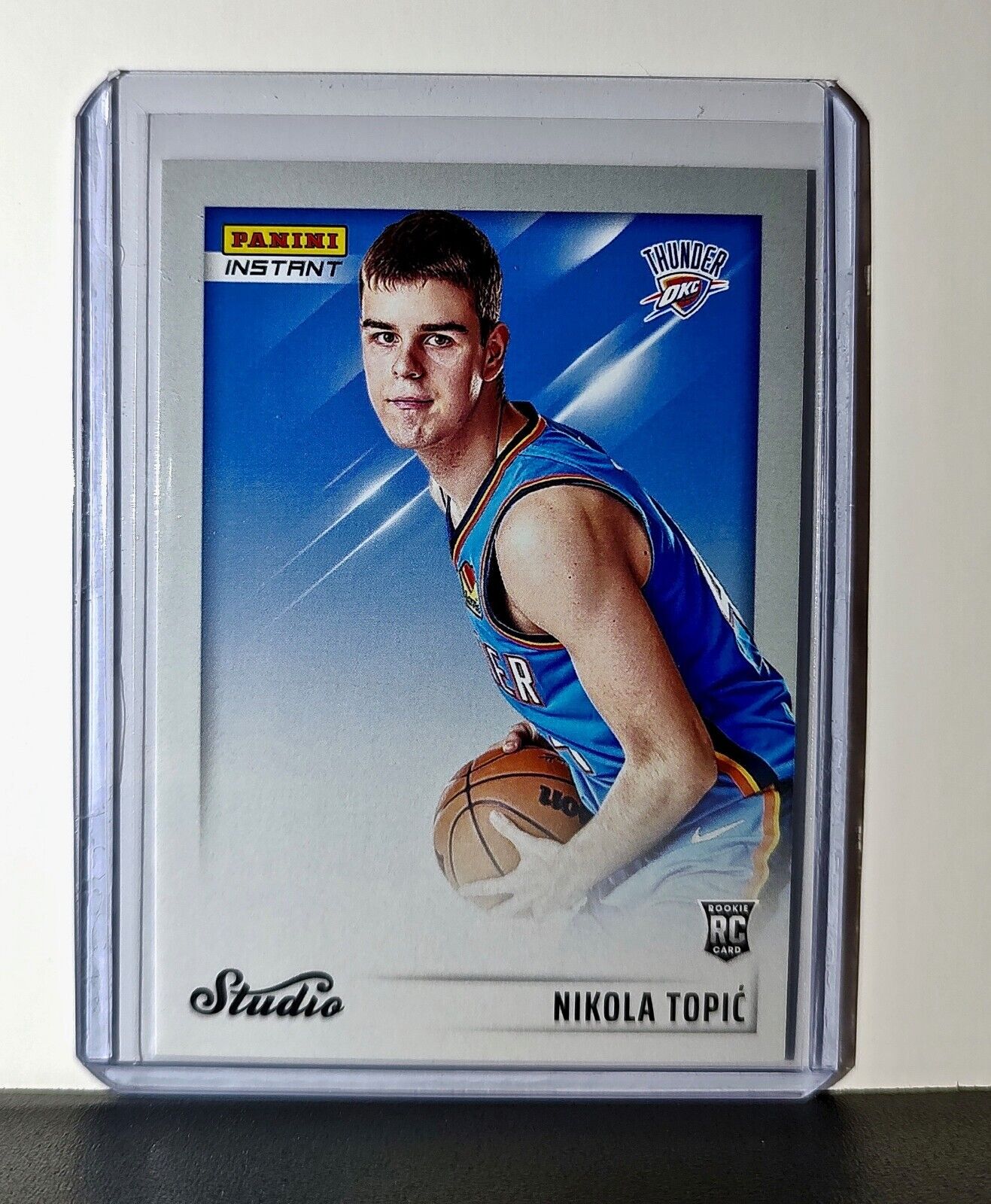Nikola Topic 2024-25 Panini NBA Studio #37 Rookie Card OC Thunder 1/275