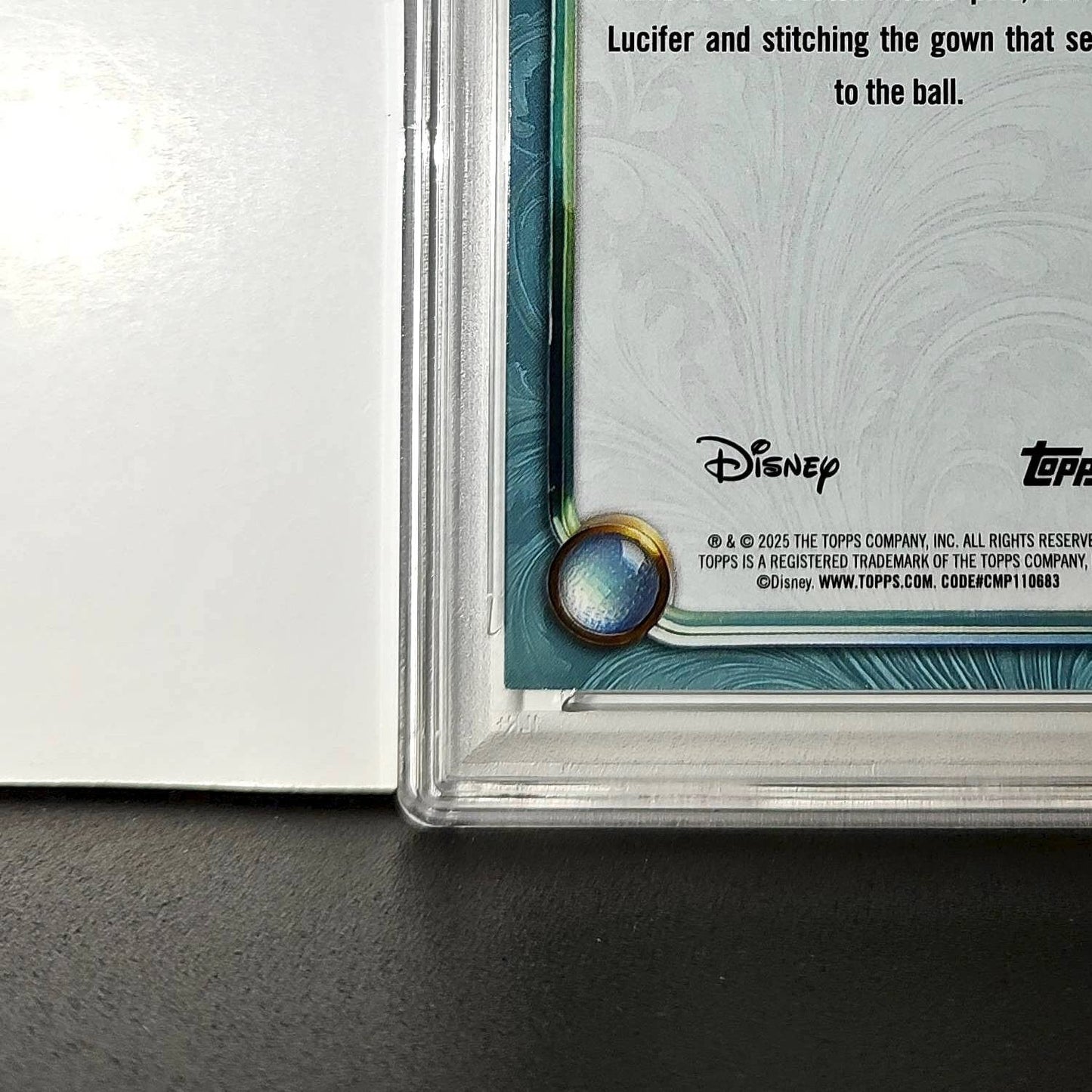 Jaq and Gus 2025 Topps Disney Wonder #111 Diamond Card Cinderella PSA 8