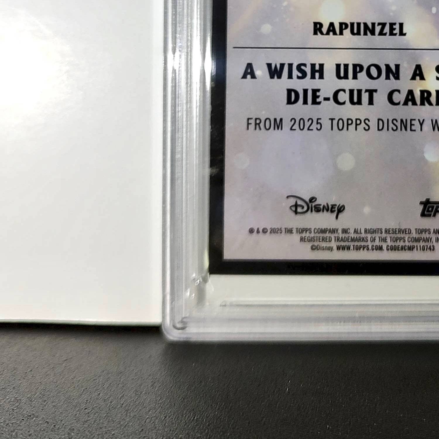 Rapunzel 2025 Topps Chrome Disney #W-16 Wish Upon A Star Die Cut Tangled PSA 9