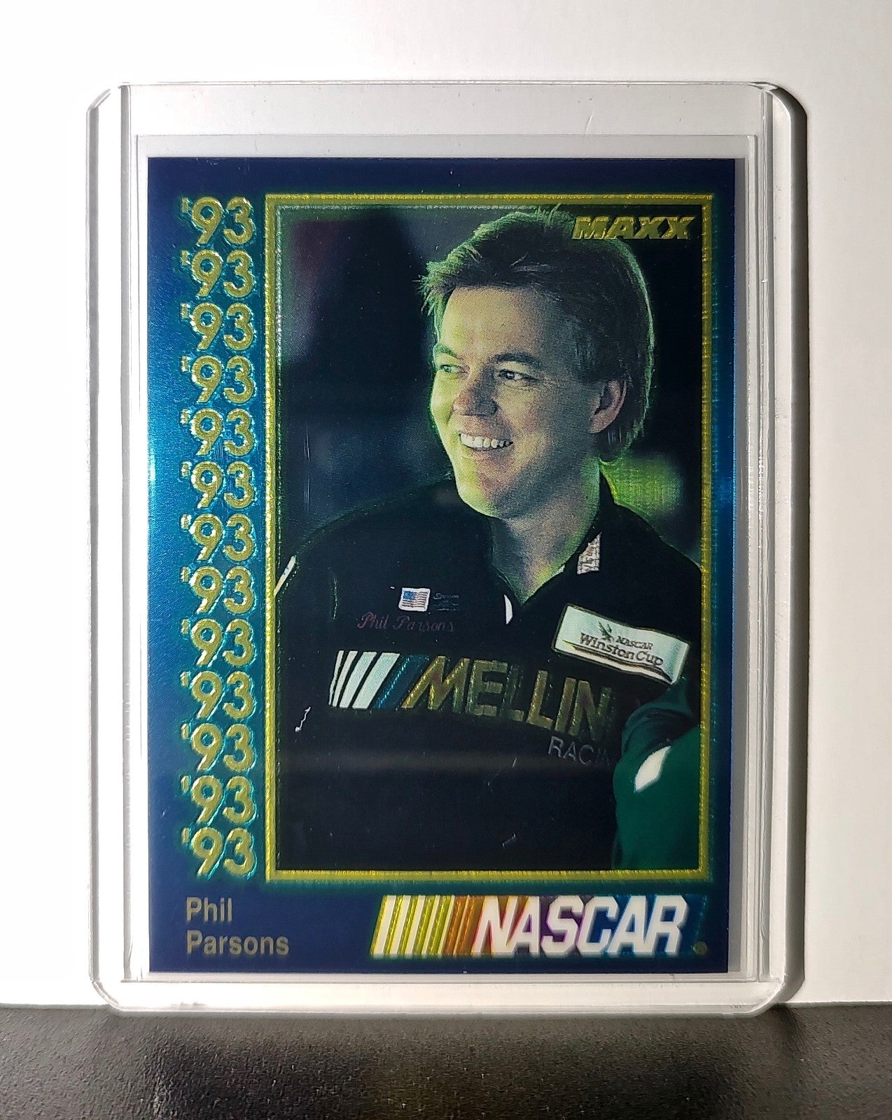 Phil Parsons 1993 Maxx Premier Plus Racing #41 NASCAR Card Melling Racing