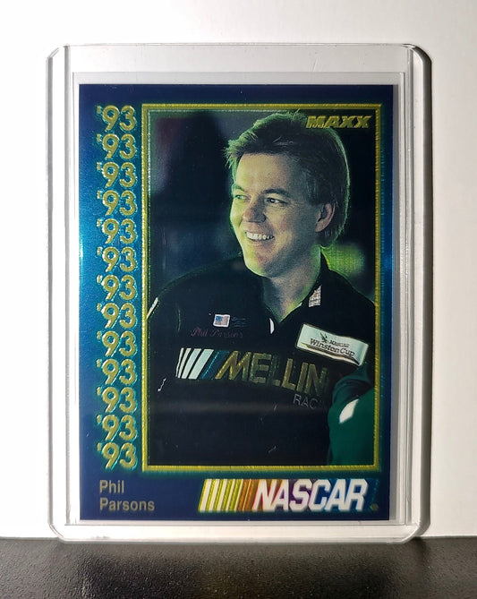 Phil Parsons 1993 Maxx Premier Plus Racing #41 NASCAR Card Melling Racing