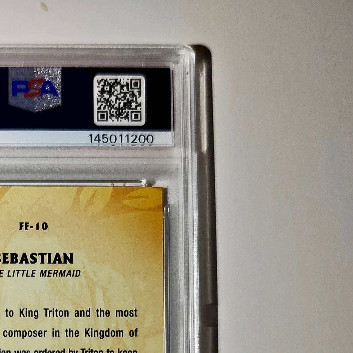 Sebastian 2025 Topps Disney #FF-10 Furry Friends Card The Little Mermaid PSA 8