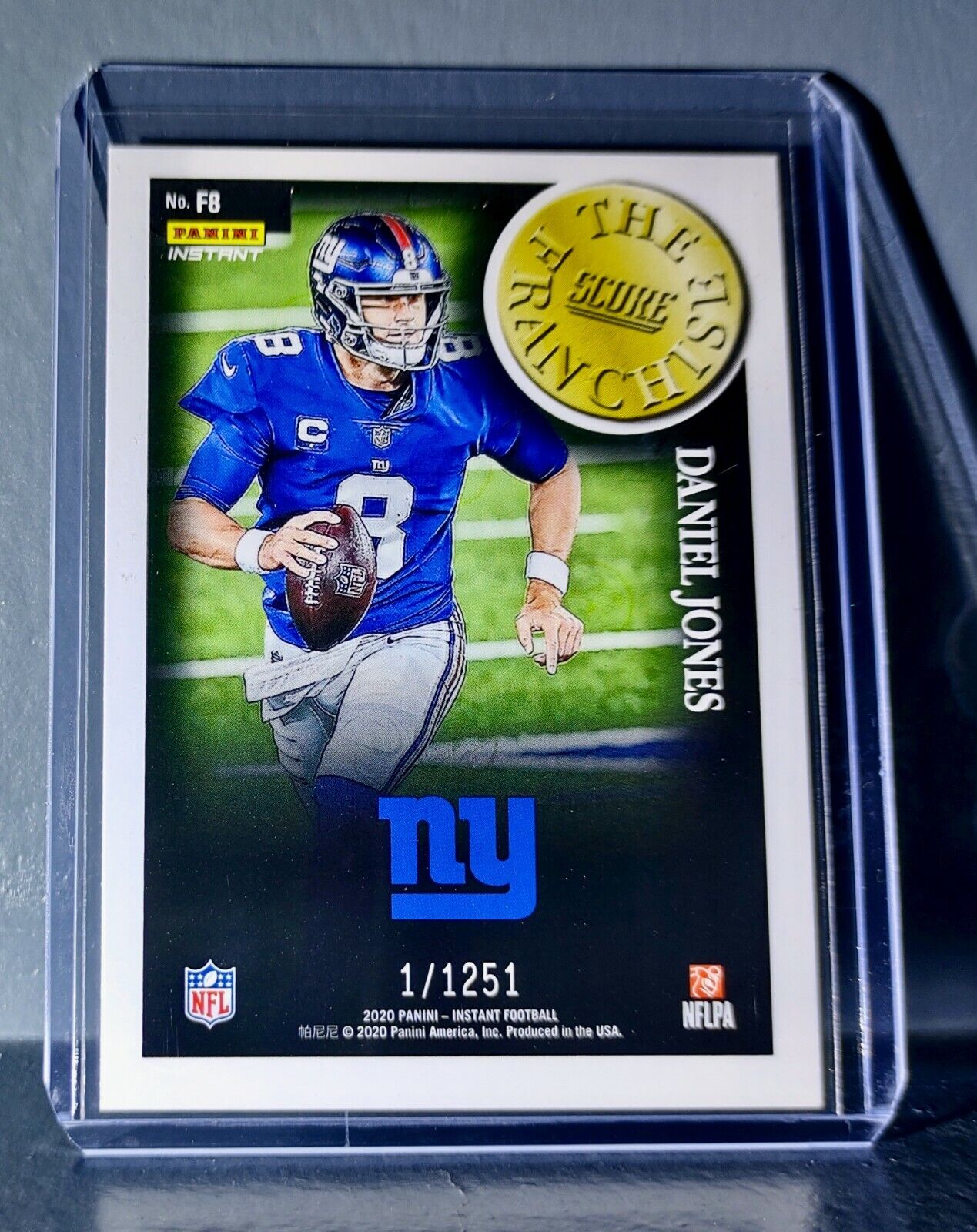 Daniel Jones 2020 Panini NFL Instant Score The Franchise #8 Card 1/1251