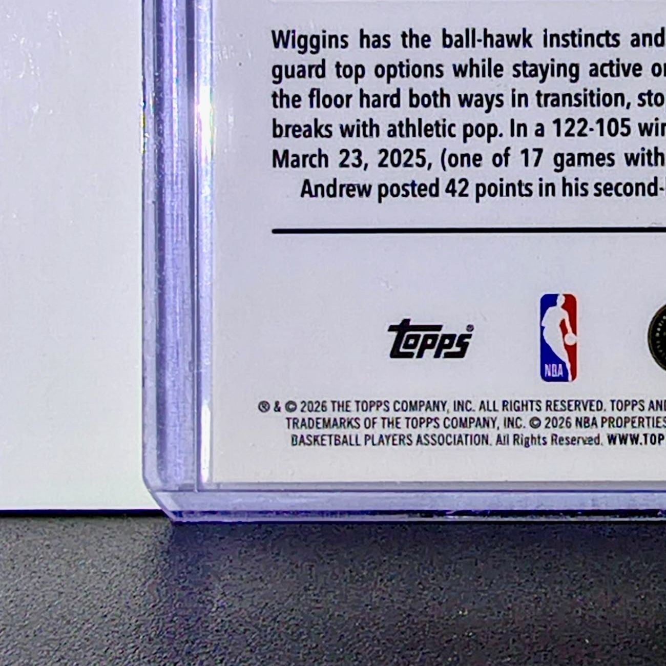 Andrew Wiggins 2025-26 NBA Topps Chrome Update X-Fractor #128 Card Miami Heat