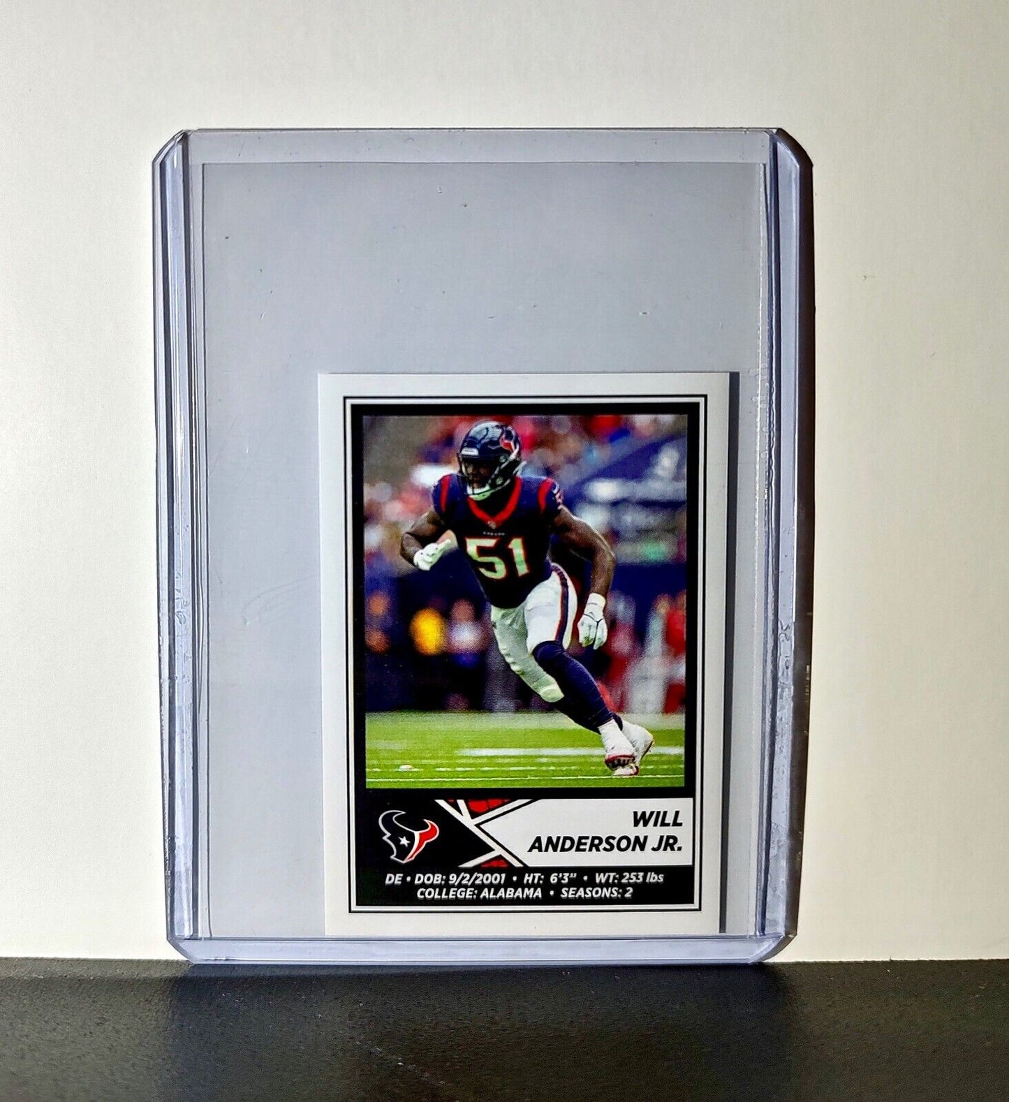 Will Anderson Jr. 2024 Panini NFL Sticker #179 Houston Texans