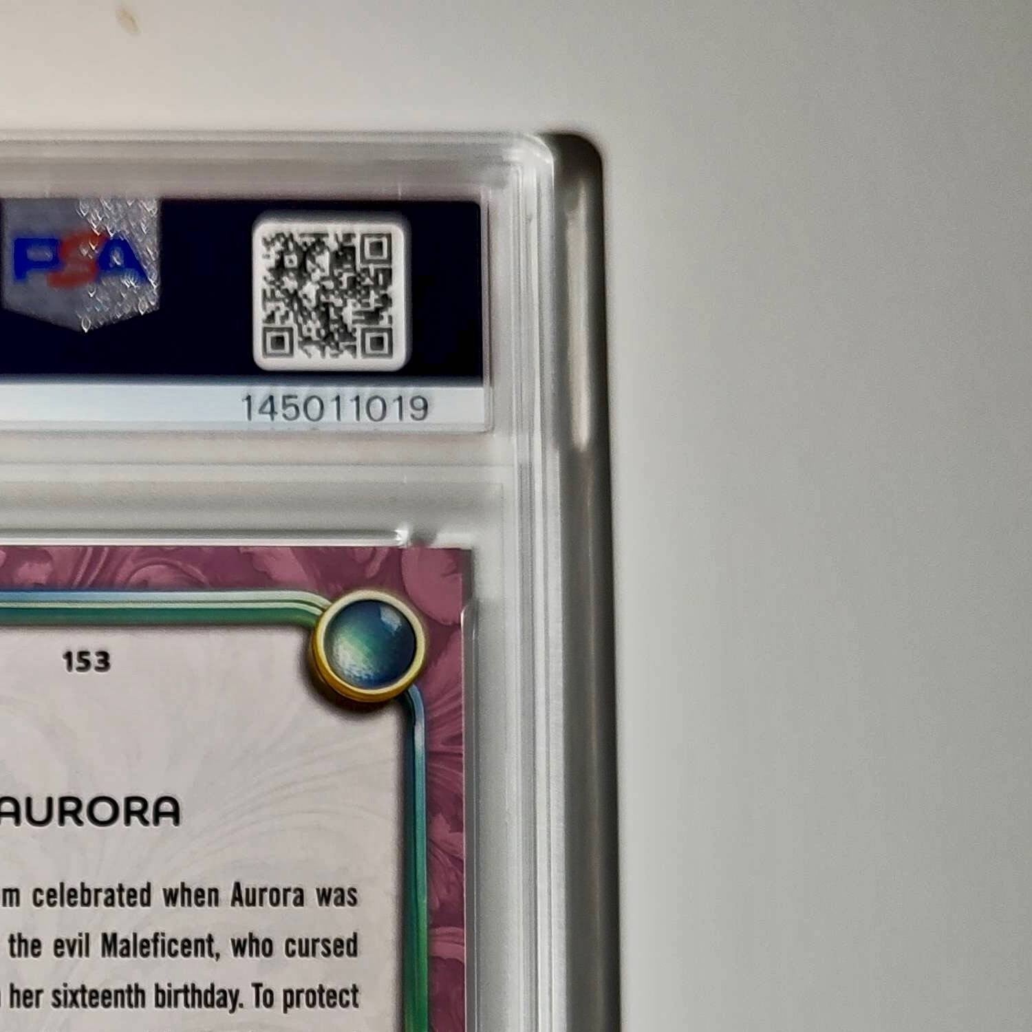 Aurora 2025 Topps Disney Cartoon Princess #153 Card Sleeping Beauty PSA 10