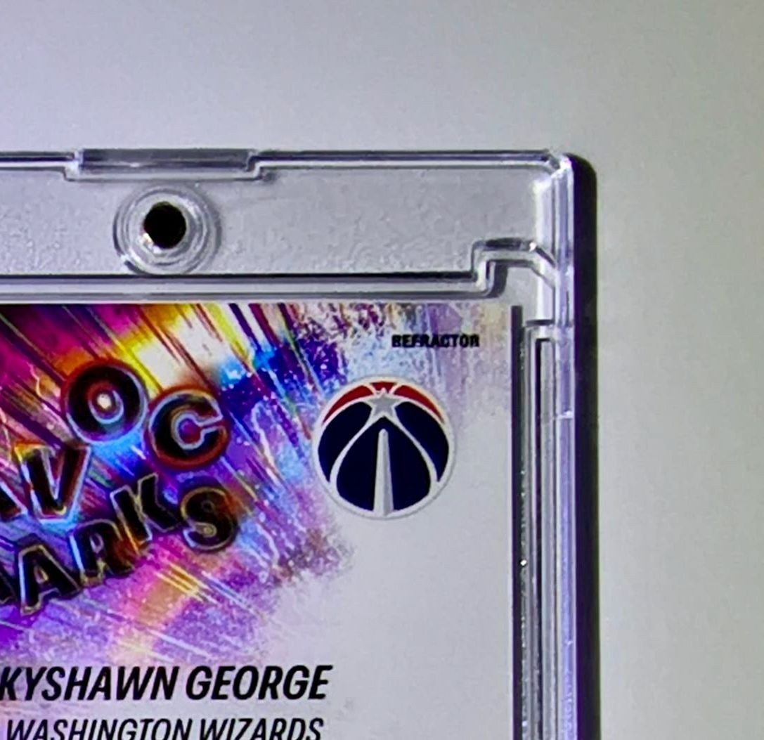 Kyshawn George 2025-26 NBA Topps Chrome Update #HM-KG Havoc Marks Refractor Auto