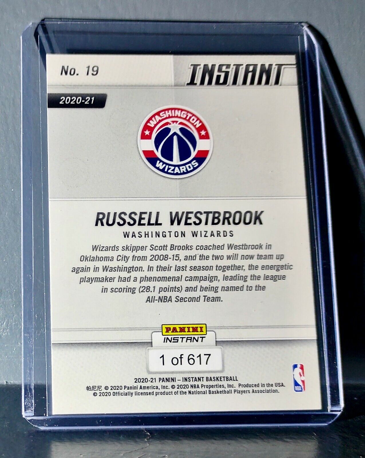 Russell Westbrook 2020-21 Panini NBA Tip-Off #19 Basketball Card 1 of 617