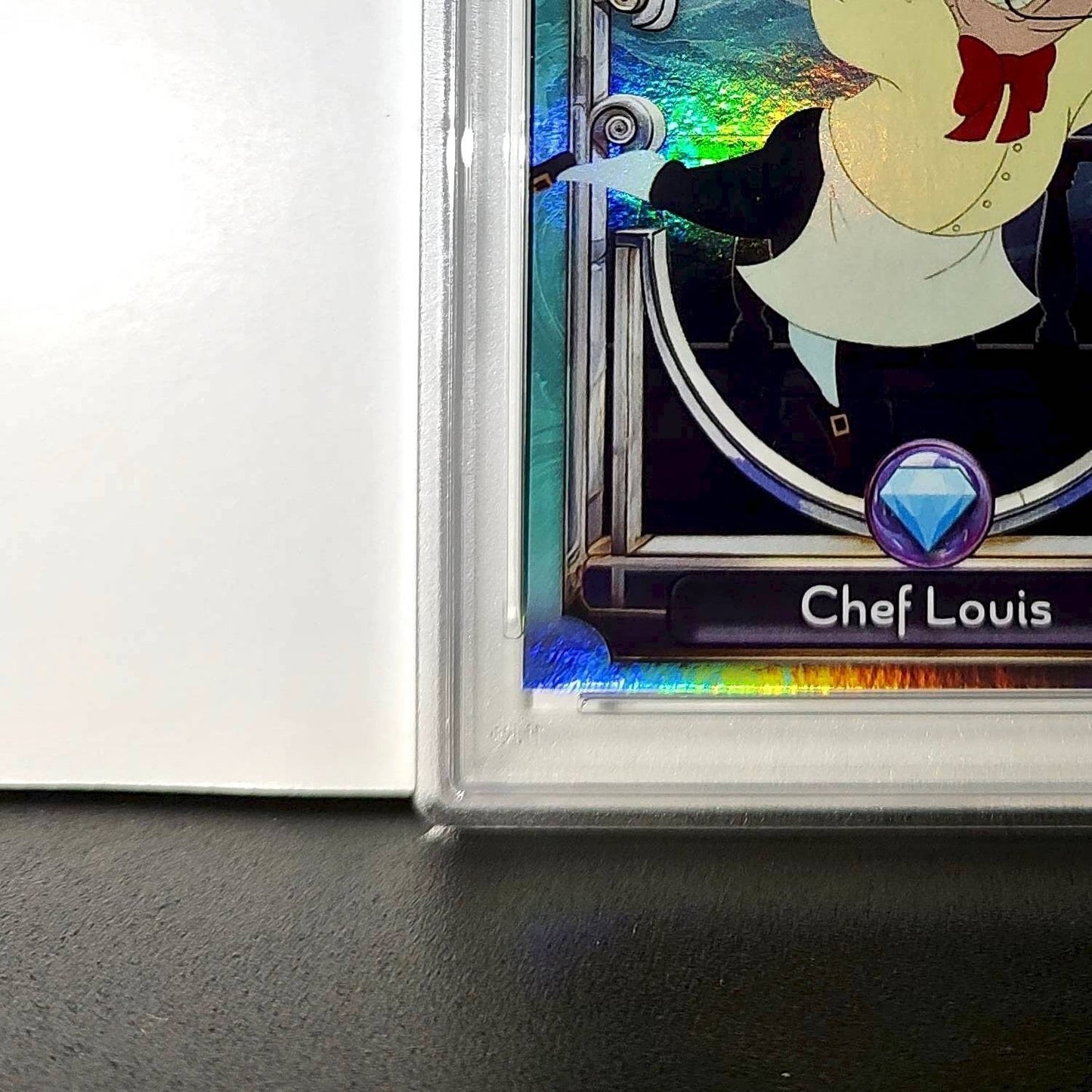 Chef Louis 2025 Topps Disney Wonder #124 Diamond Card The Little Mermaid PSA 7