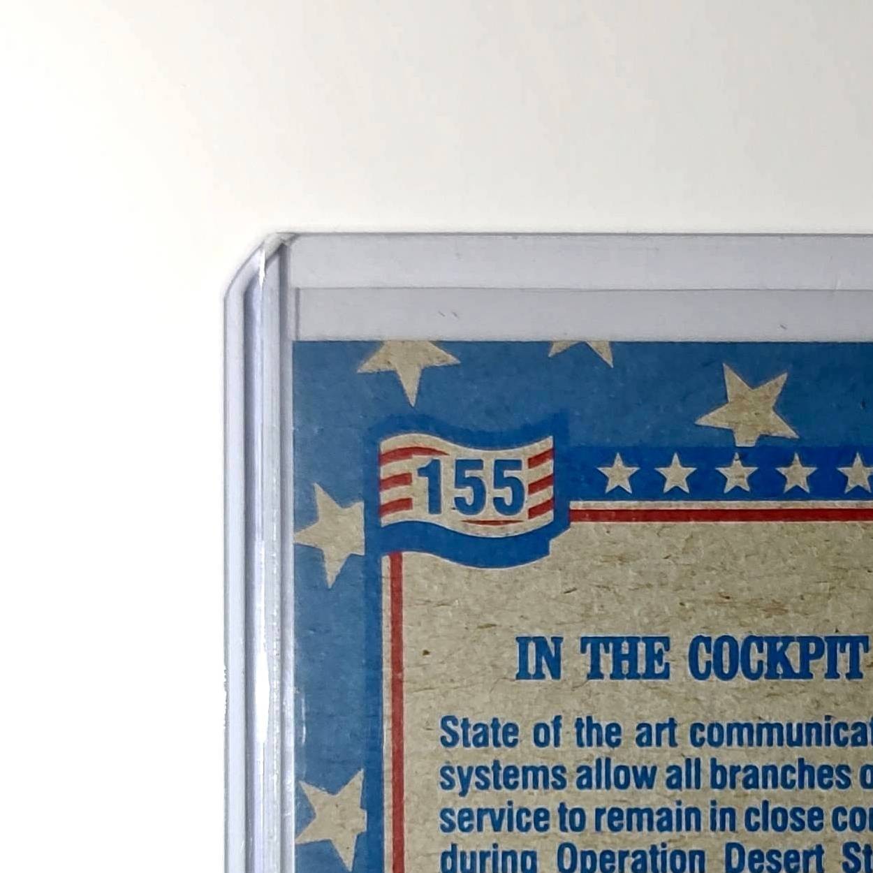 In the Cockpit 1991 Topps Desert Storm #155 Card