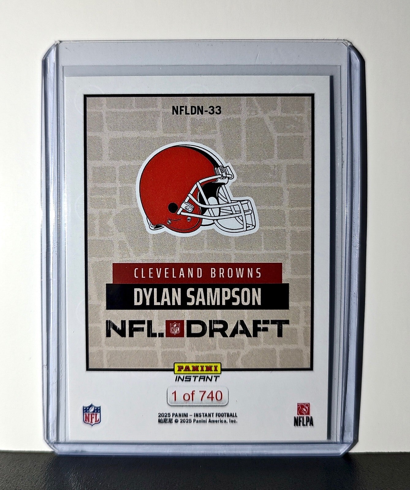 Dylan Sampson Rookie 2025 NFL Draft #33 Football Card Cleveland Browns 1 of 740