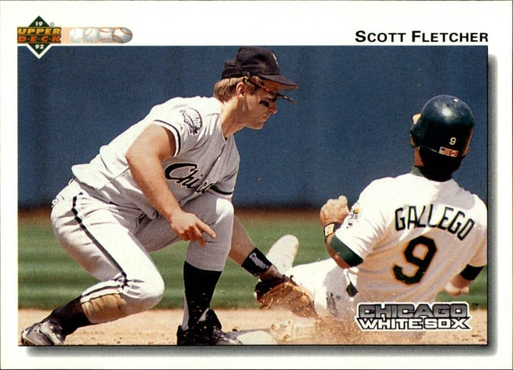 Scott Fletcher 1992 Upper Deck MLB #186 Baseball Card Chicago White Sox