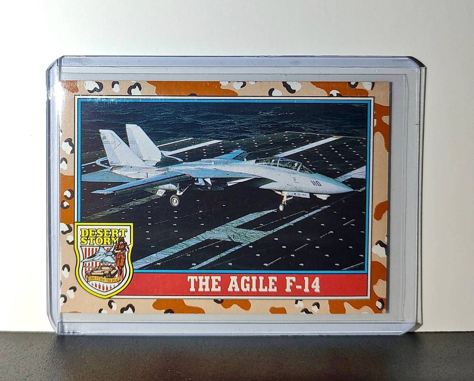 The Agile F-14 1991 Topps Desert Storm #114 Card