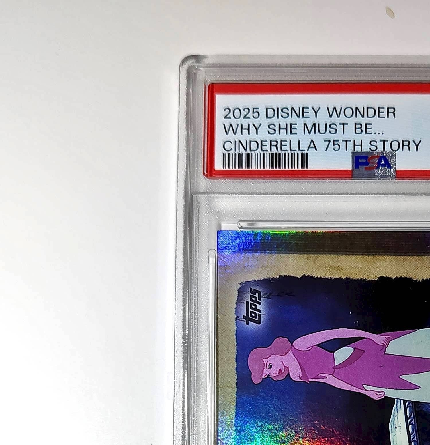 Why she must be… Cinderella's Fairy Godmother! 2025 Topps Disney #C75-12 PSA 9