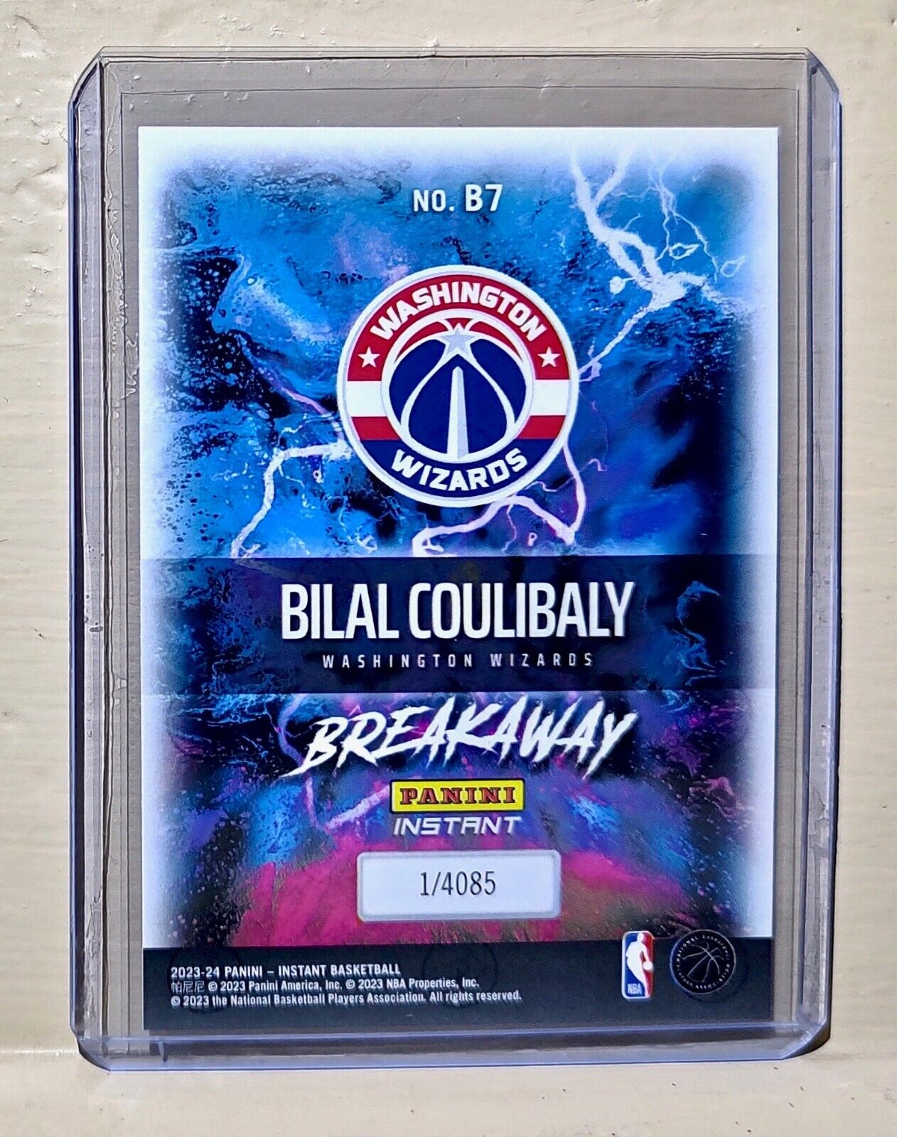 Bilal Coulibaly 2023-24 Panini NBA Breakaway Basketball #7 Rookie Card 1 of 4085