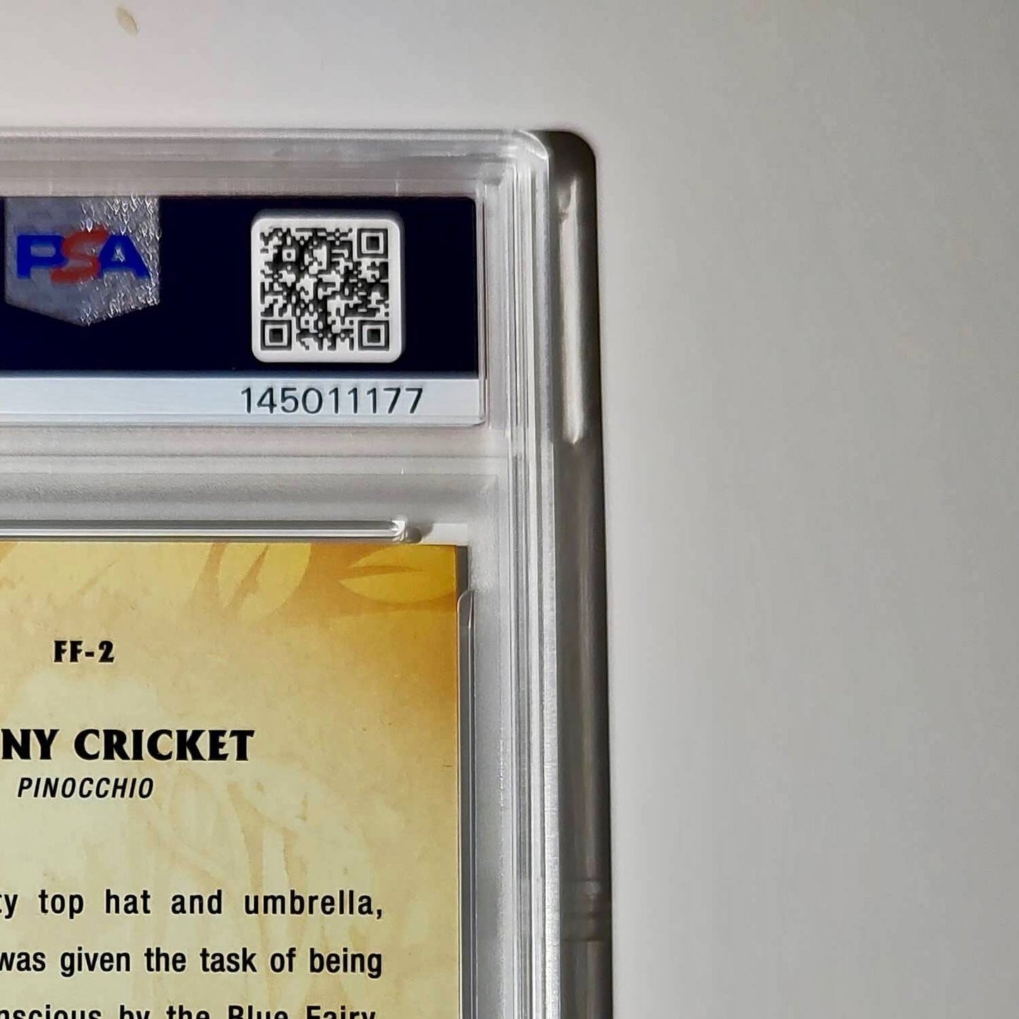 Jiminy Cricket 2025 Topps Disney #FF-2 Furry Friends Card Pinocchio PSA 9