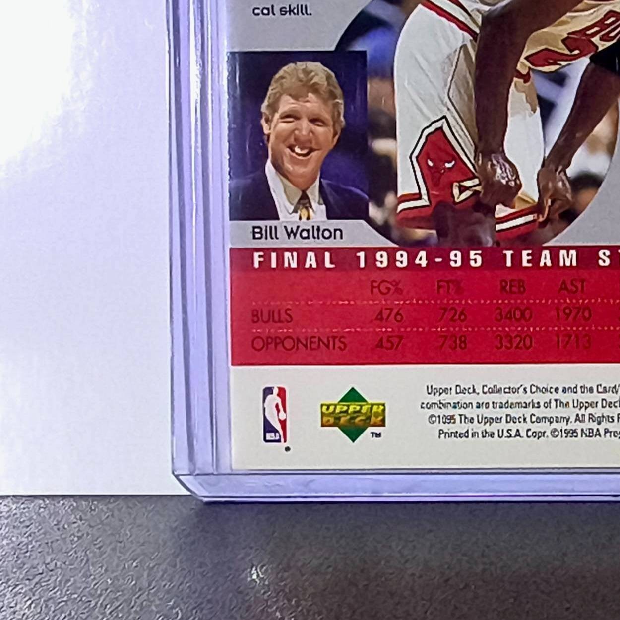 Michael Jordan 1995-96 Collector's Choice #324 Basketball Card Chicago Bulls