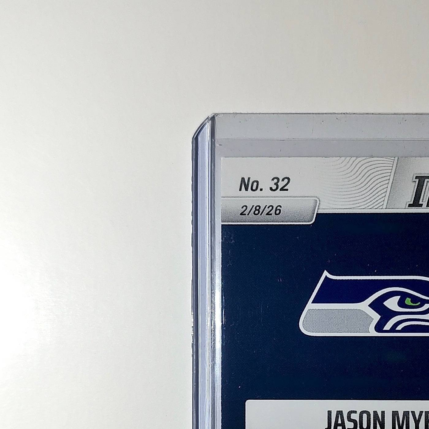 Jason Myers 2026 Panini NFL Super Bowl LIX Champions #32 Card Seattle Seahawks