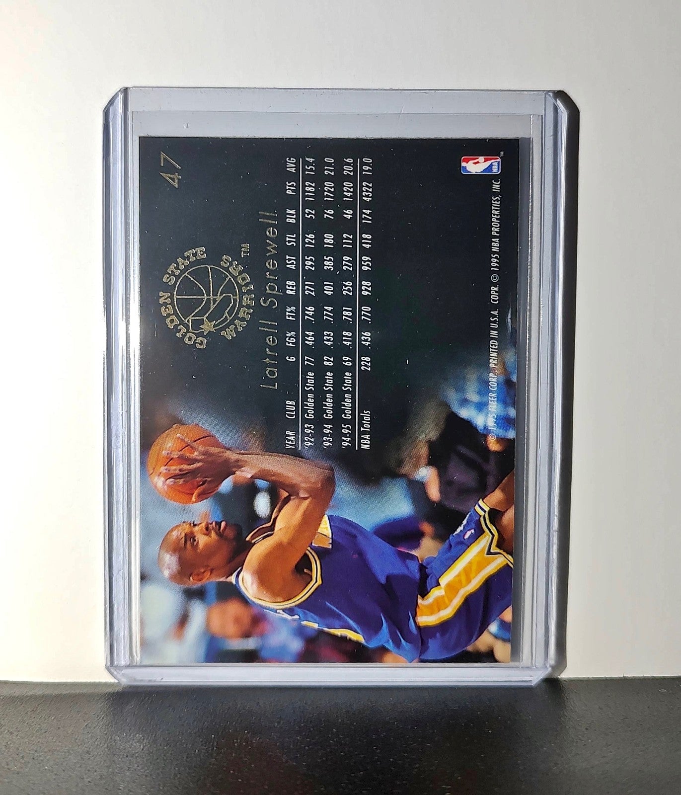 Latrell Sprewell 1995-96 Flair NBA #47 Card Golden State Warriors