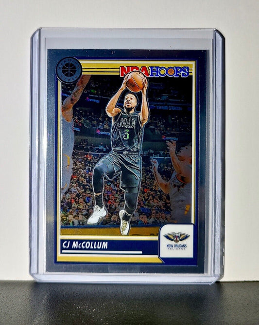 CJ McCollum 2023-24 Panini Premium Stock NBA Hoops #172 Card Pelicans