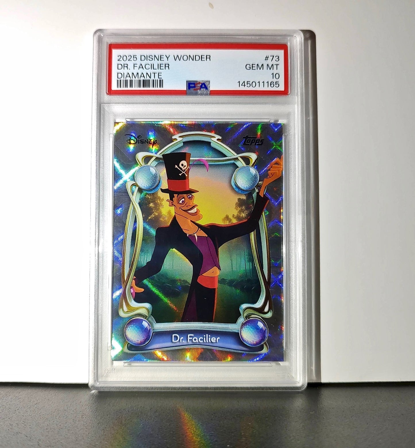 Dr. Facilier 2025 Topps Disney #73 Winter The Princess and the Frog PSA 10