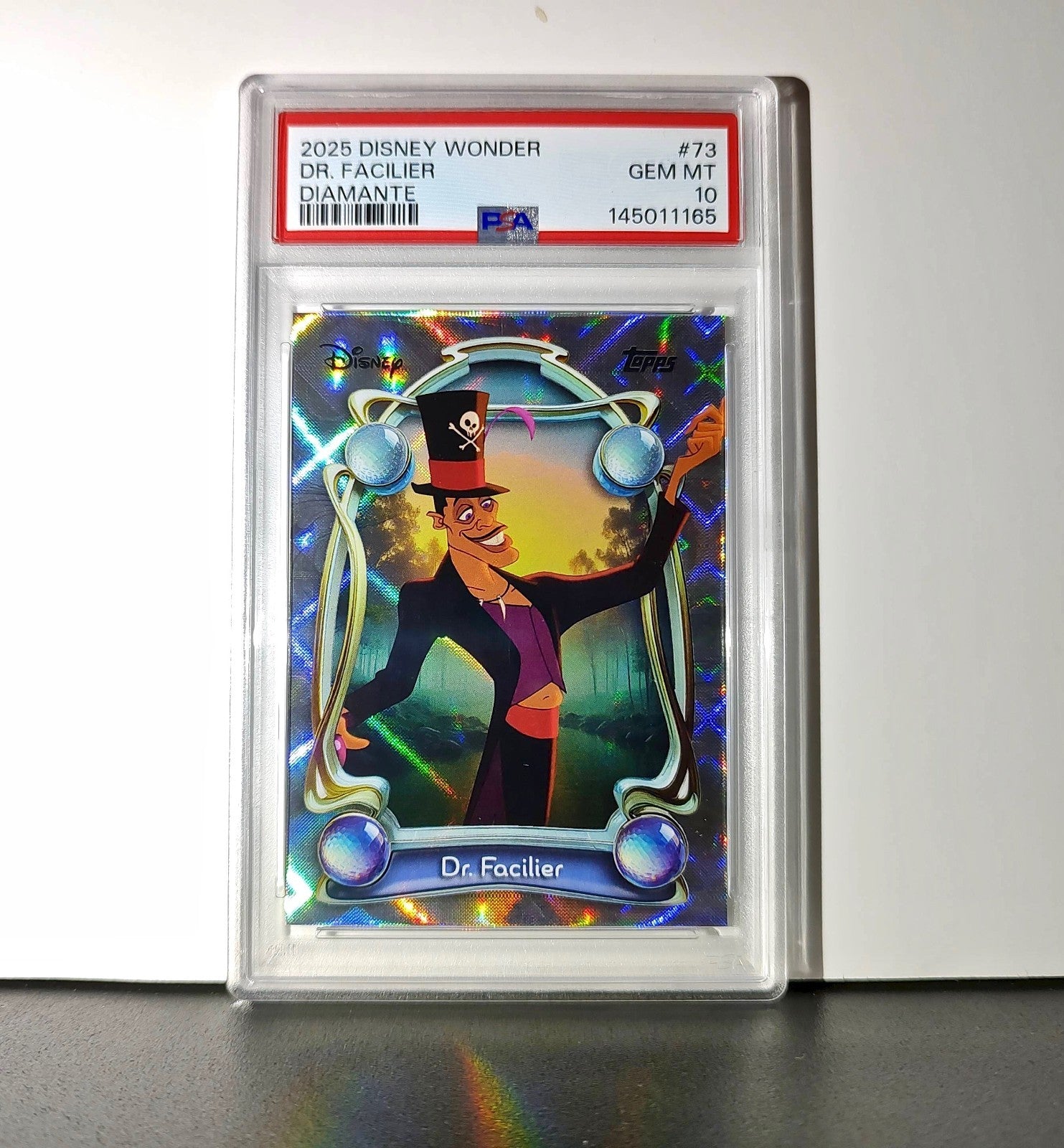 Dr. Facilier 2025 Topps Disney #73 Winter The Princess and the Frog PSA 10