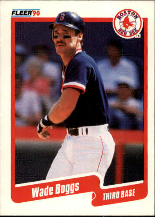 1990 Wade Boggs Fleer Baseball Card #268