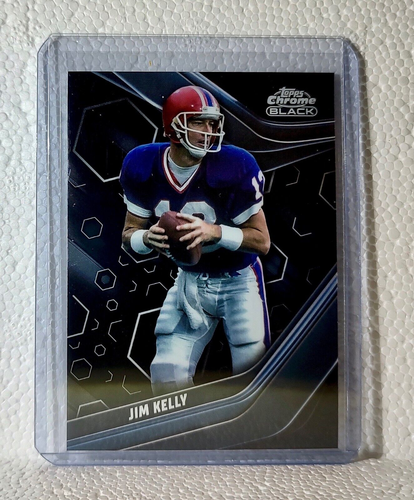 Jim Kelly 2023 Topps Chrome Black NFL #105 Composite Football Card Buffalo Bills