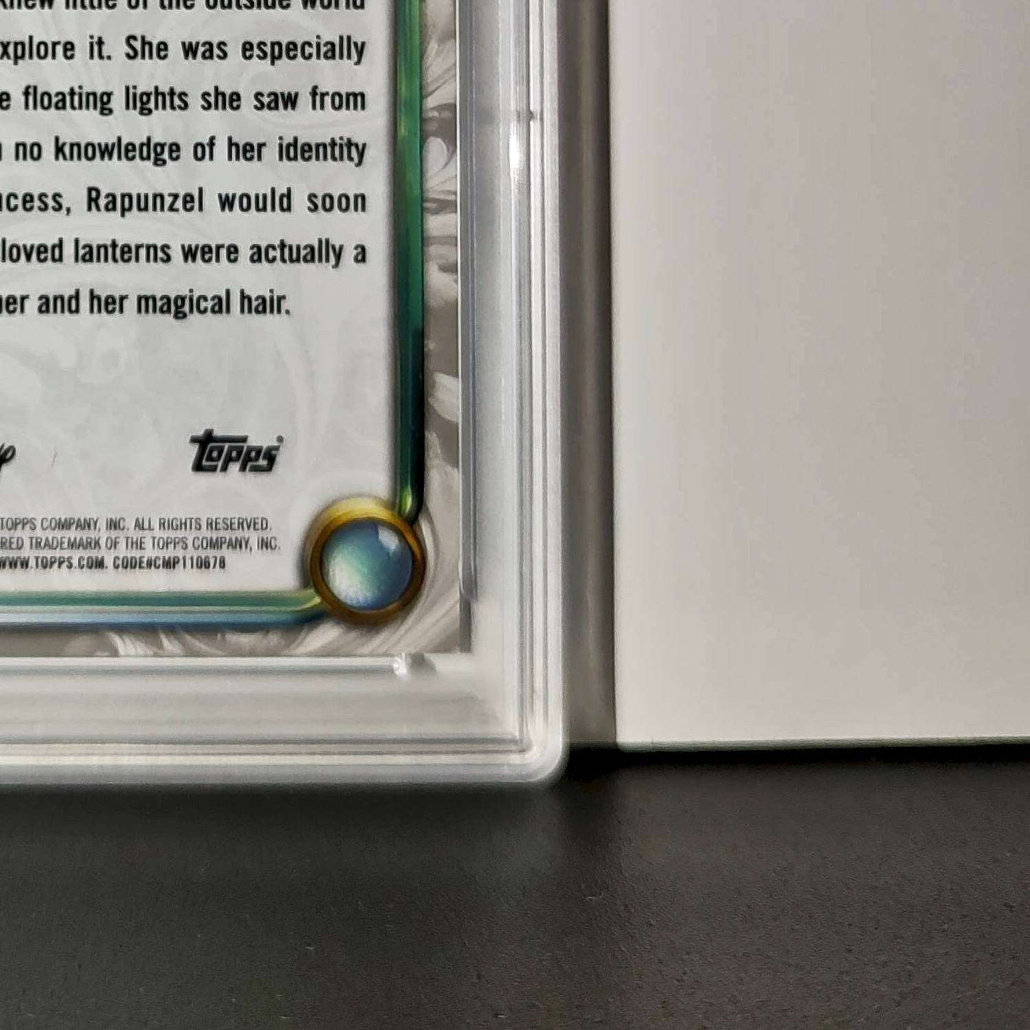 Rapunzel 2025 Topps Disney Wonder #74 Winter Variant Card Tangled PSA 10