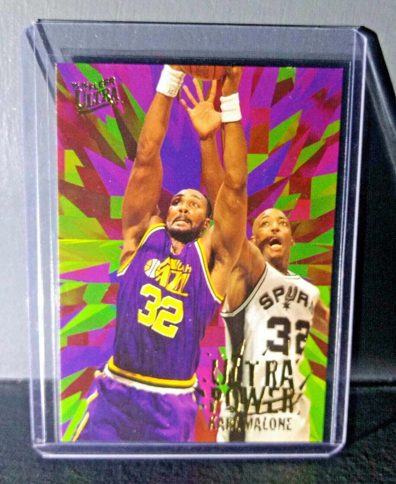 1995-96 Karl Malone Fleer Ultra Ultra Power #5 Basketball Card