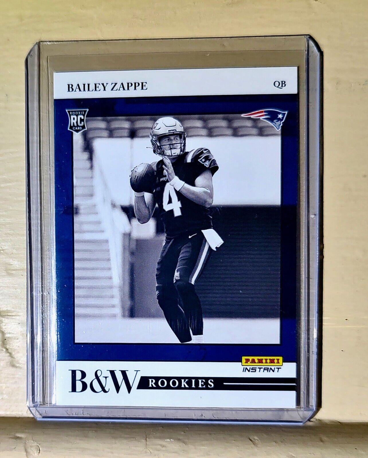 Bailey Zappe 2022 Panini NFL Black & White Rookies #39 Football Card 1 of 649