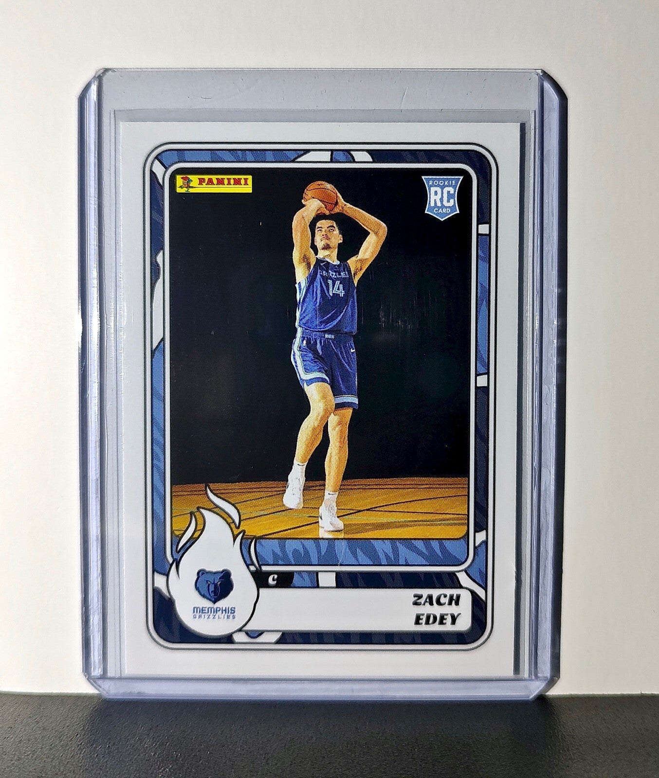 Zach Edey Rookie 2024-25 Panini NBA #90 Sticker Card Memphis Grizzlies