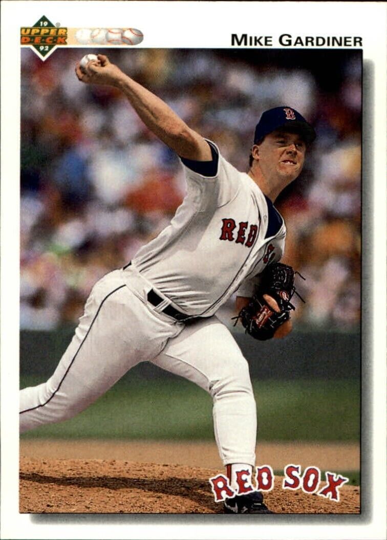 Mike Gardiner 1992 Upper Deck MLB #588 Baseball Card Boston Red Sox