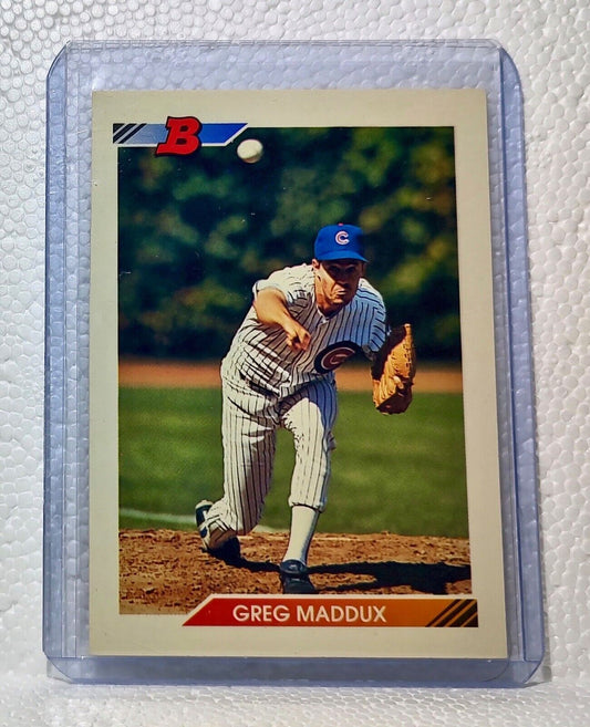 Greg Maddux 1992 Topps Bowman MLB #148 Baseball Card Chicago Cubs