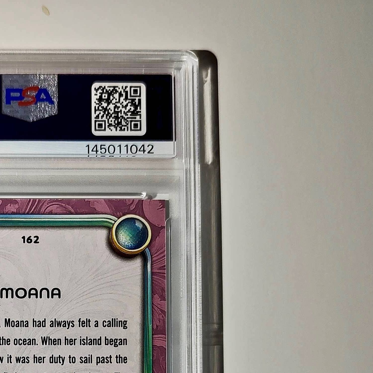 Moana 2025 Topps Disney Cartoon Princess #162 Card Moana PSA 9