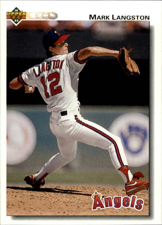 Mark Langston 1992 Upper Deck MLB #305 Baseball Card California Angels