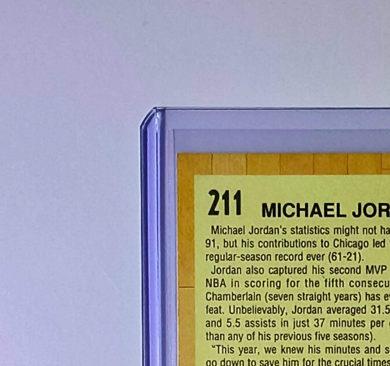 Michael Jordan 1991-92 Fleer All-Star Team #211 Basketball Card Chicago Bulls