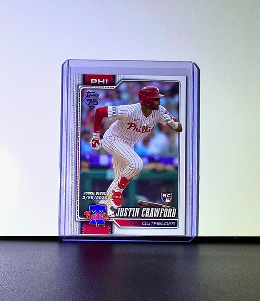 Justin Crawford Rookie 2026 Topps Update MLB #US23 Card Philadelphia Phillies