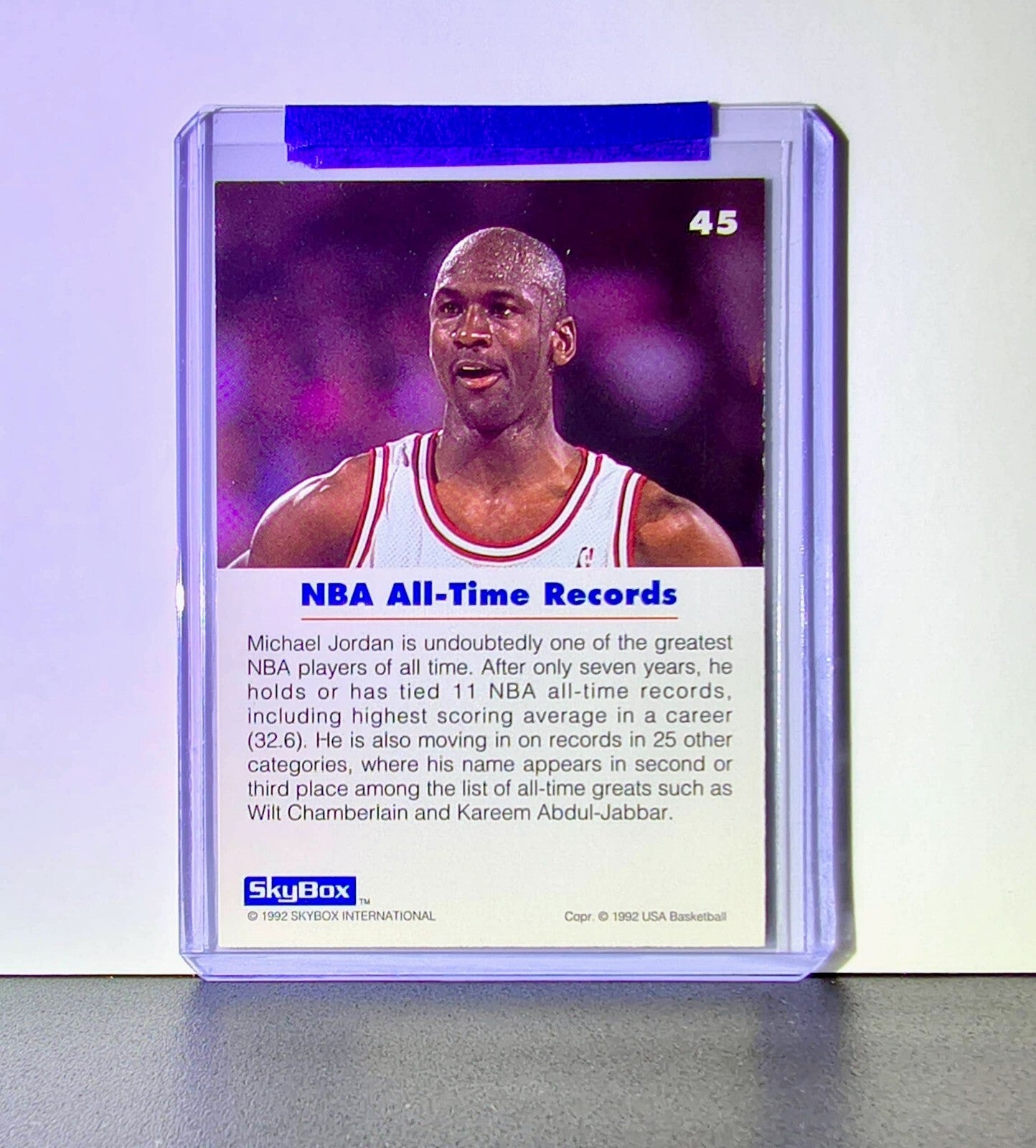 Michael Jordan 1992-93 Skybox USA Basketball #45 Basketball Card Chicago Bulls