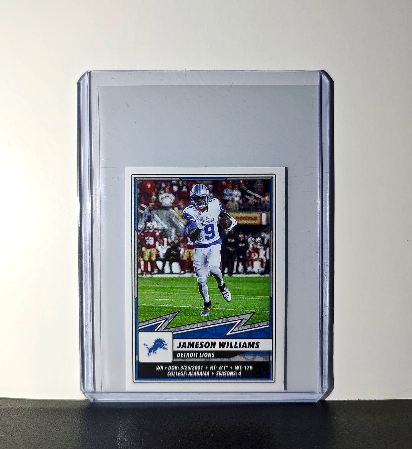 Jameson Williams 2025 Panini NFL #381 Sticker Detroit Lions