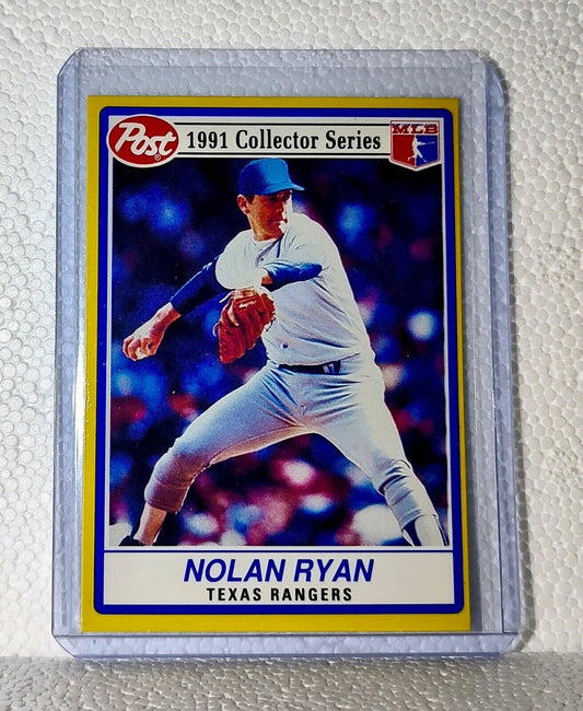 Nolan Ryan 1991 Post MLB #17 Baseball Card Texas Rangers