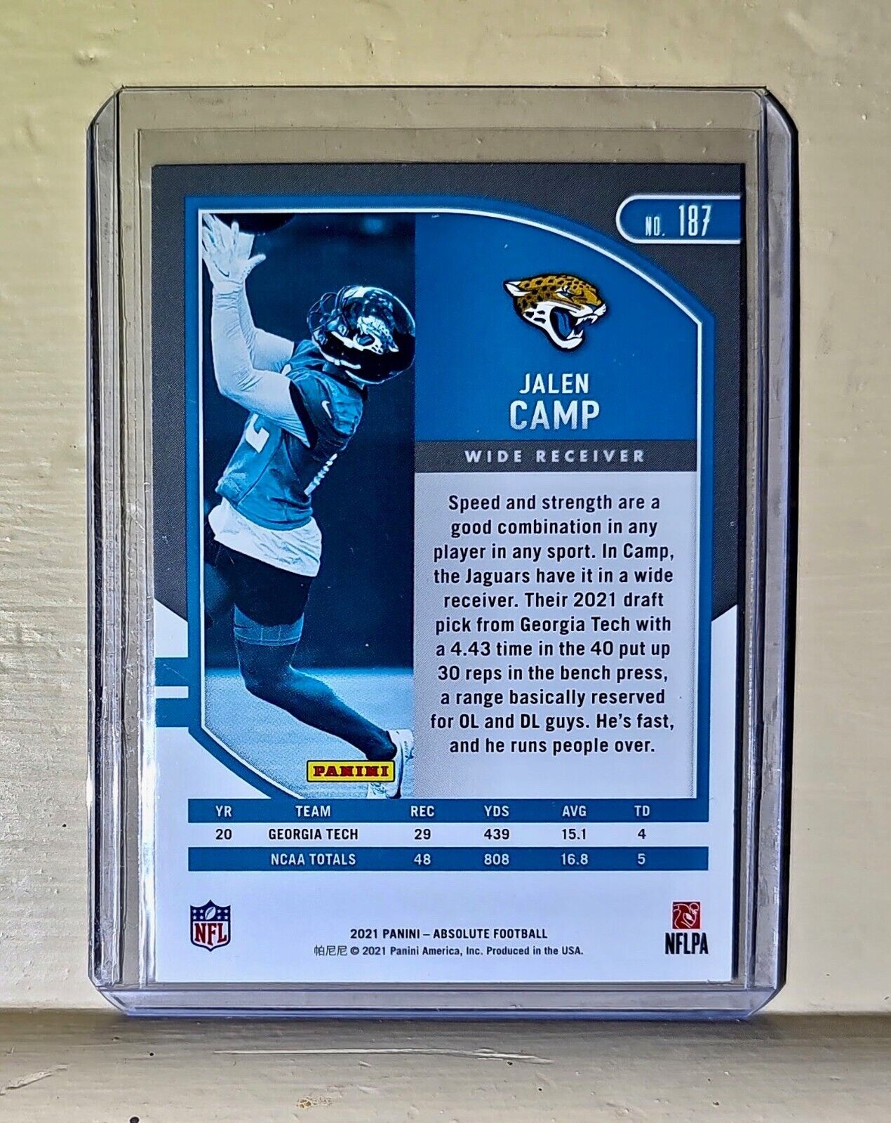 Jalen Camp 2021 Panini NFL Absolute Football #187 Rookie Card Jaguars