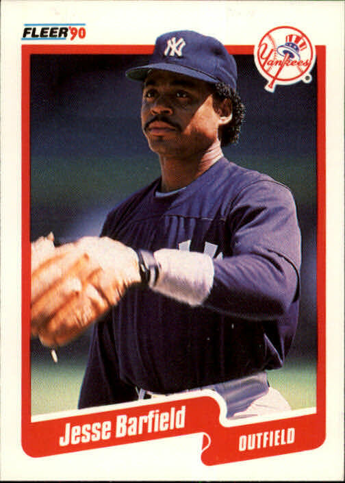 1990 Jesse Barfield Fleer Baseball Card #437