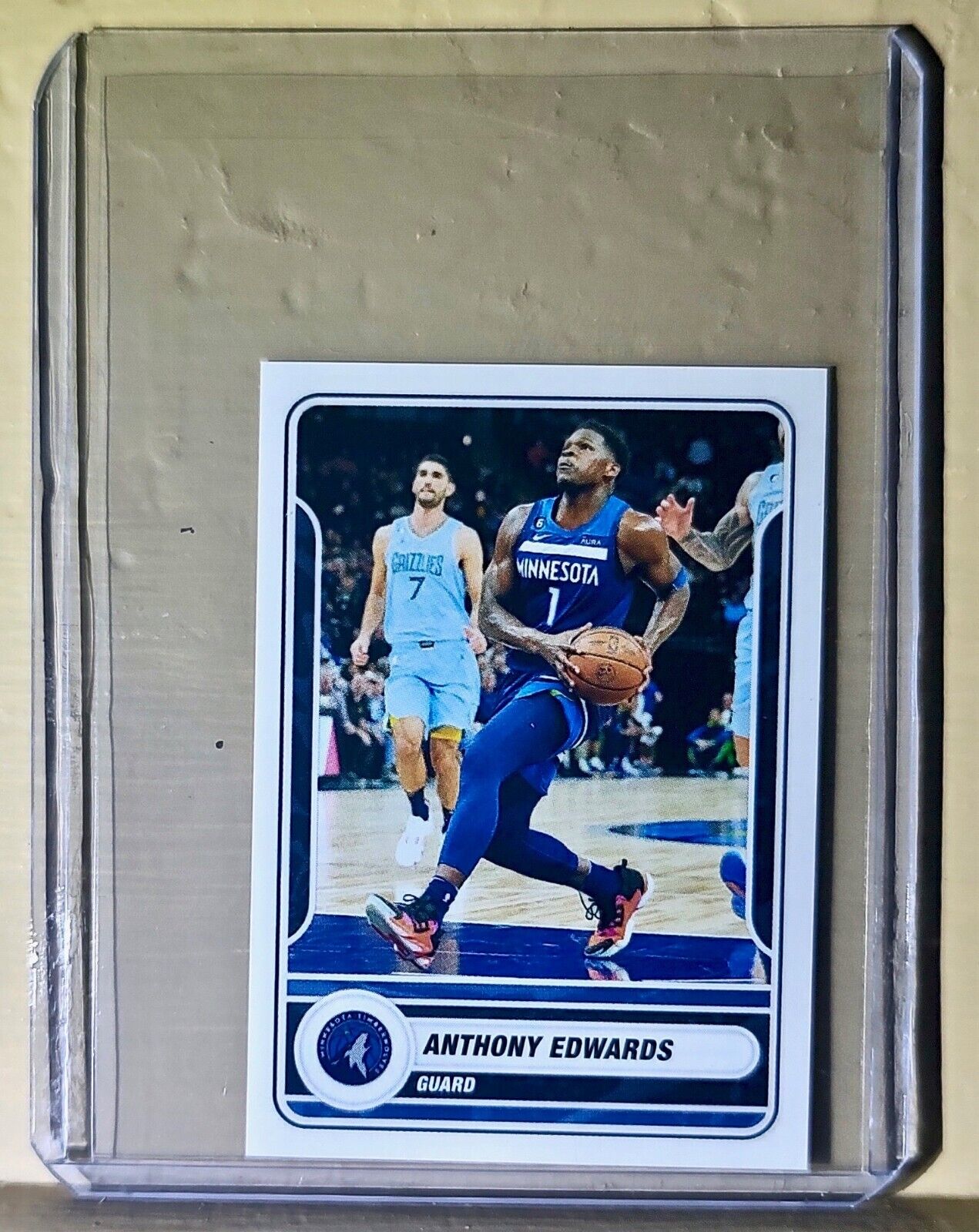 2023-24 Anthony Edwards Panini NBA Basketball #390 Sticker Timberwolves