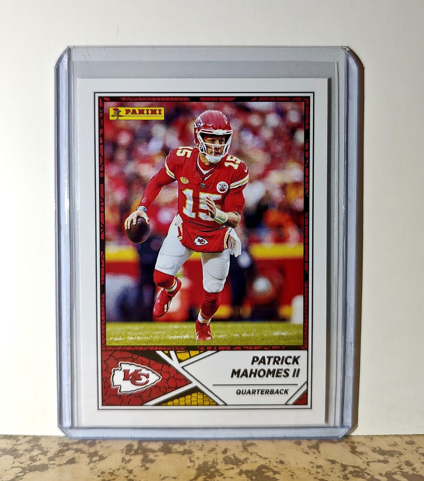 Patrick Mahomes II 2024 Panini NFL #15 Sticker Card Kansas City Chiefs