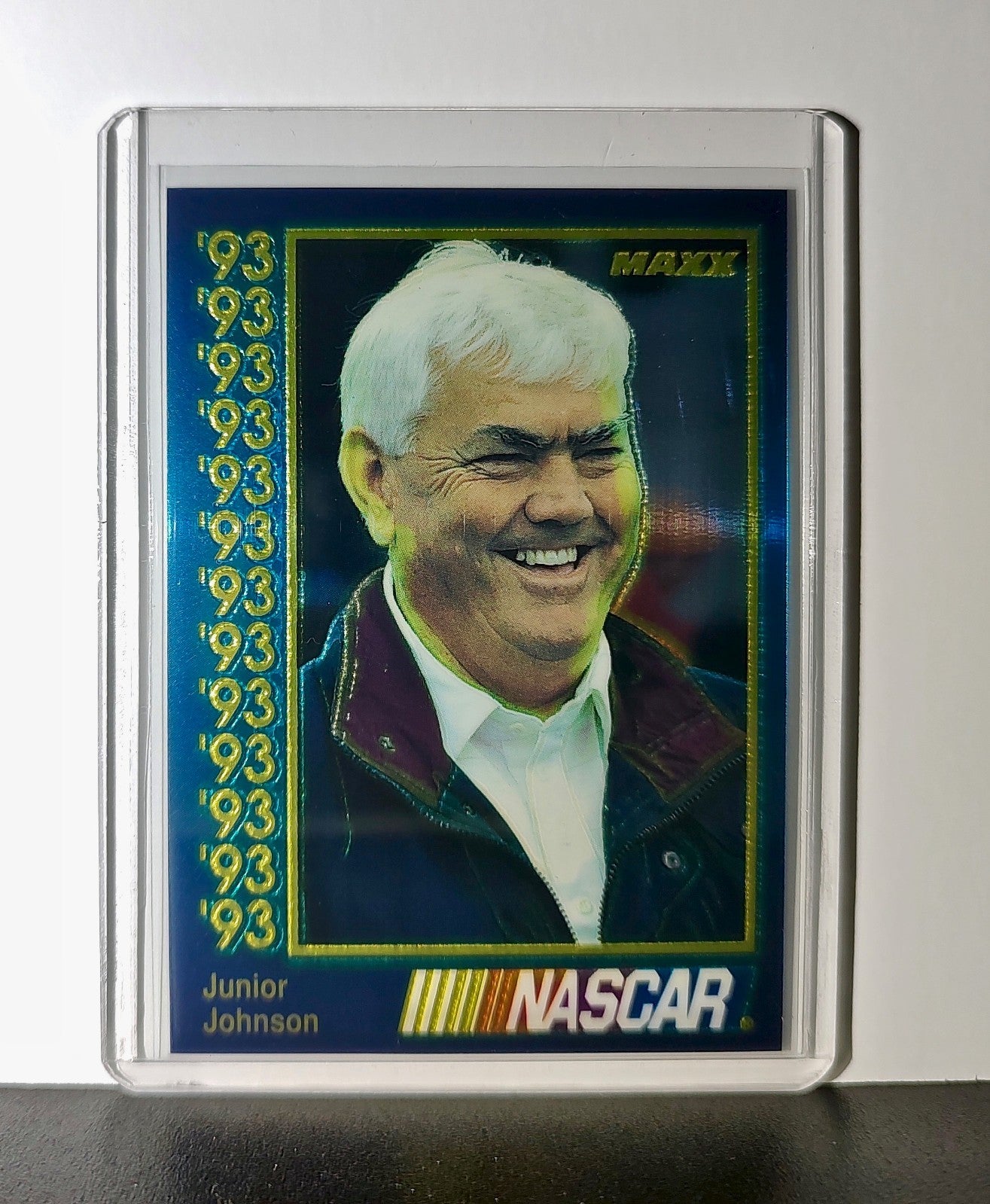 Junior Johnson 1993 Maxx Premier Plus Racing #89 NASCAR Card Junior Johnson