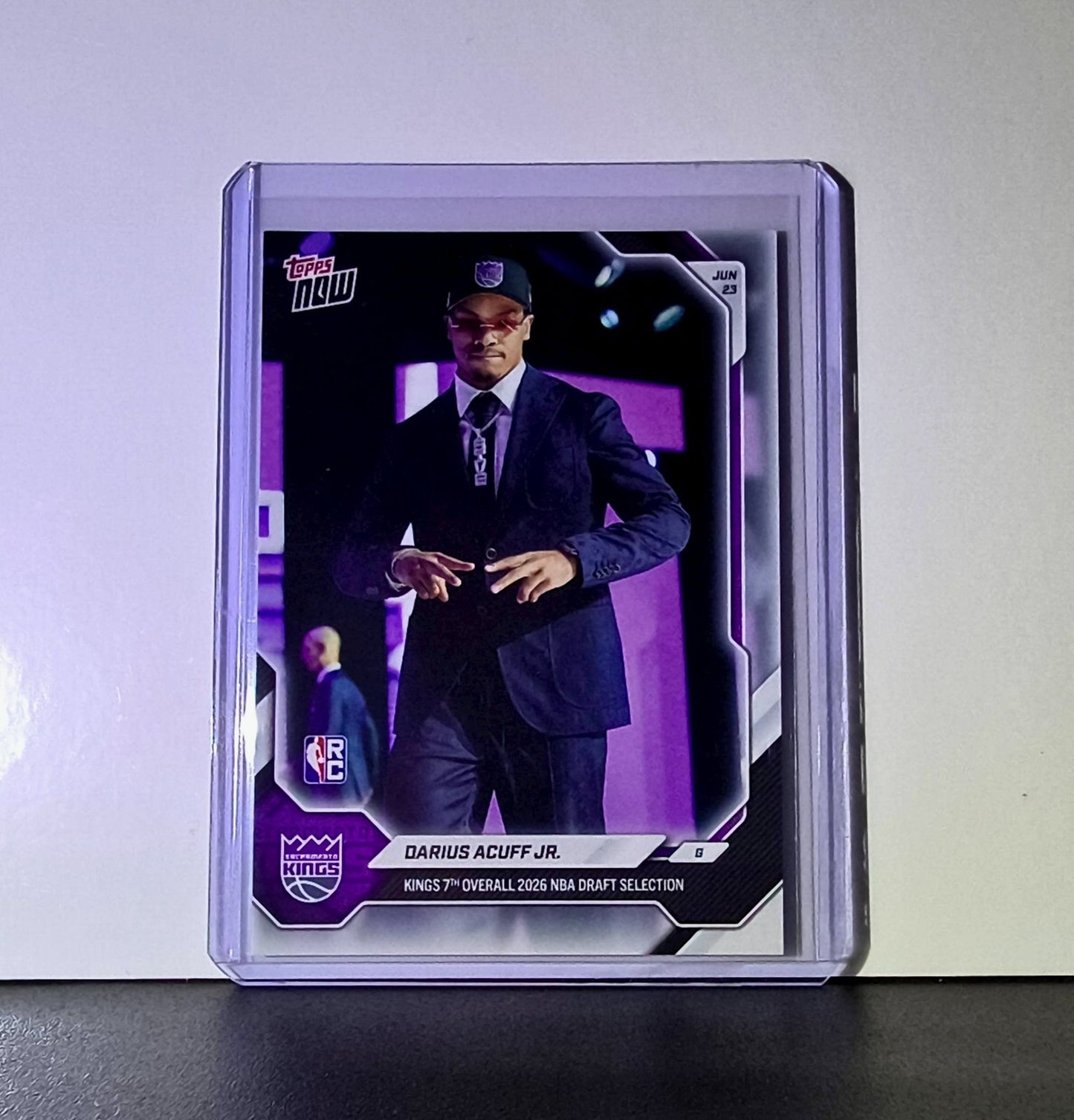Darius Acuff Jr. Rookie 2026-27 Topps NBA Draft Night #DACU Card Kings