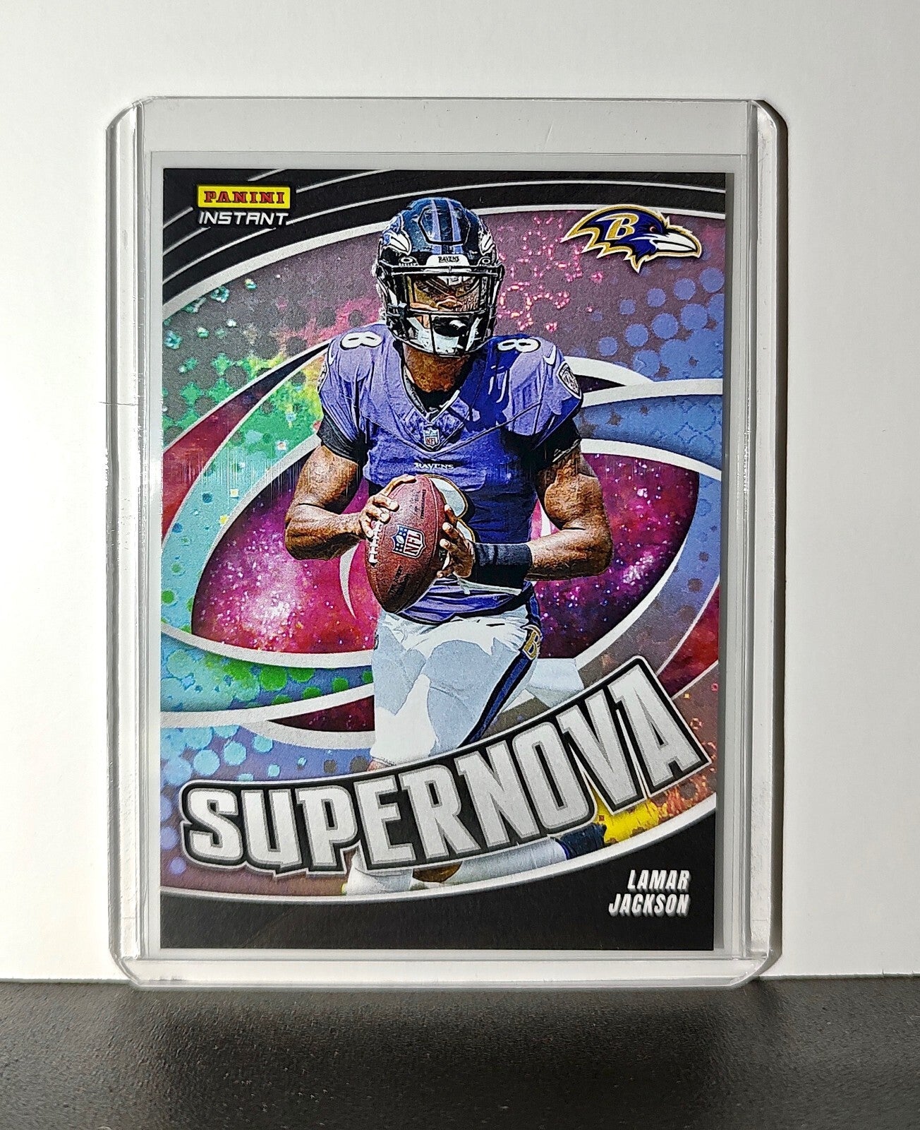 Lamar Jackson 2024 Panini Supernova NFL #2 Football Card Baltimore Ravens 1/451
