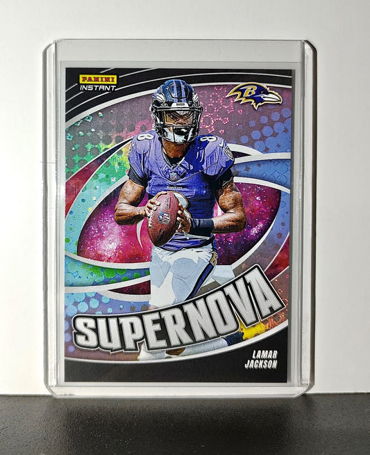 Lamar Jackson 2024 Panini Supernova NFL #2 Football Card Baltimore Ravens 1/451