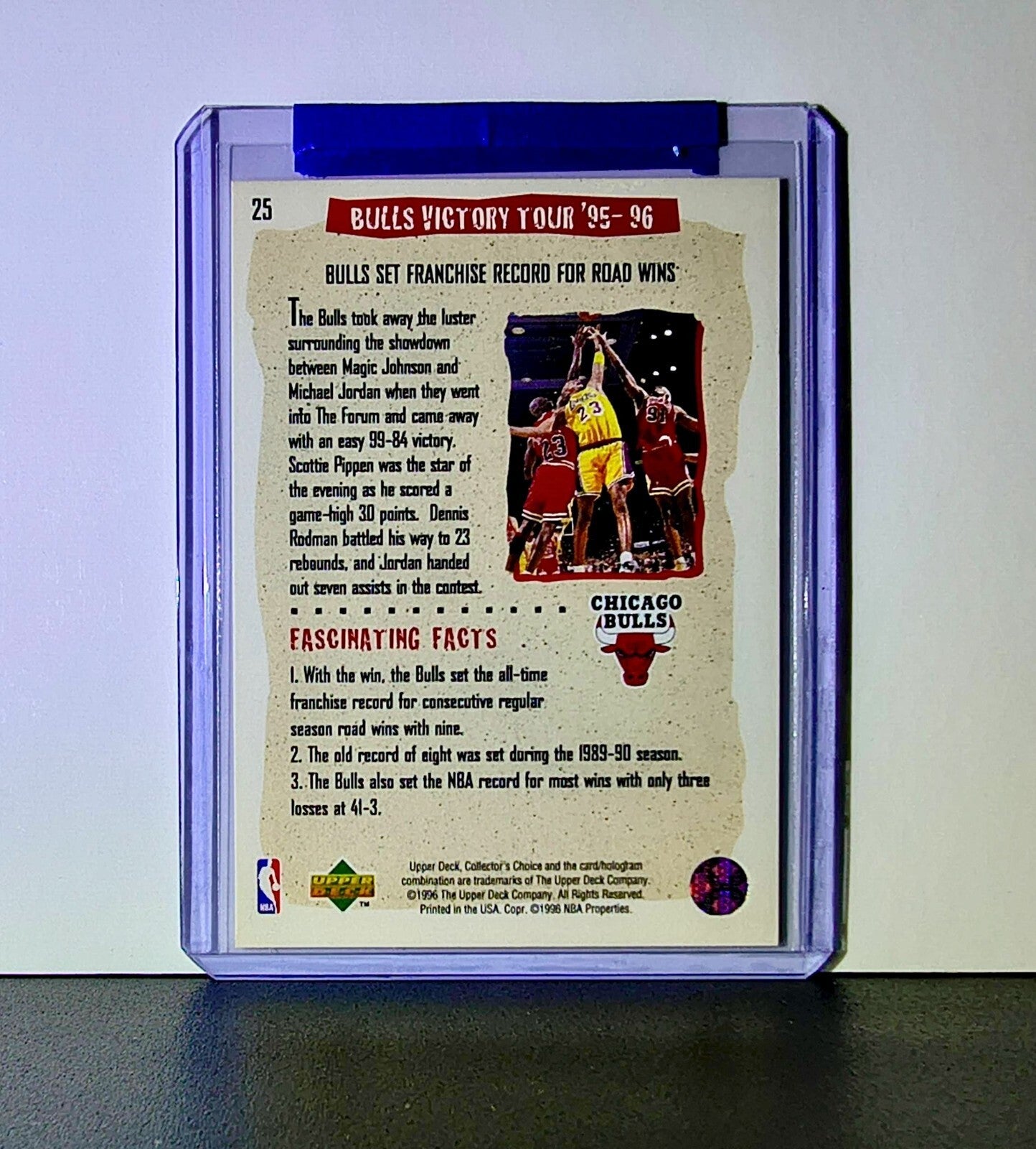 Michael Jordan 1996-97 Upper Deck Collector's Choice #25 Basketball Card Bulls